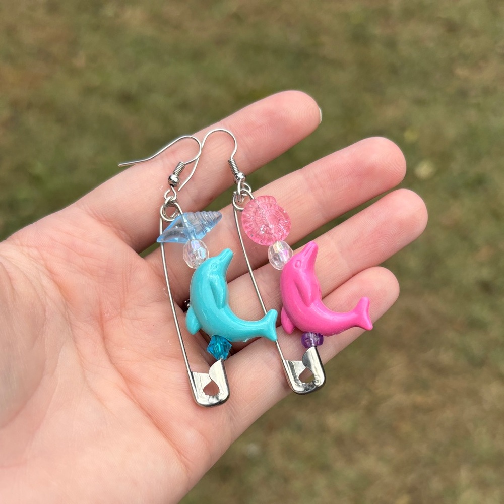 Colorful Dolphin Earrings